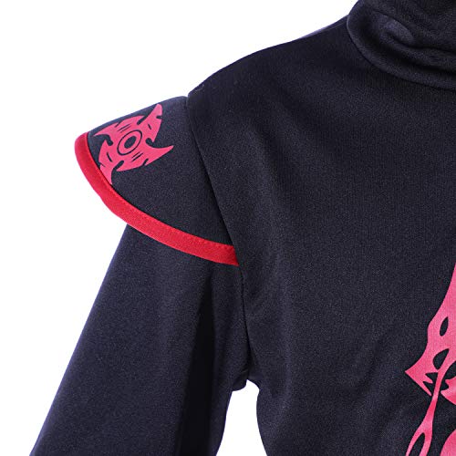 Sincere Party Disfraz de Ninja dragón de Fuego para niños, Traje de Juego de rol Ninja con Accesorios 3-5 años