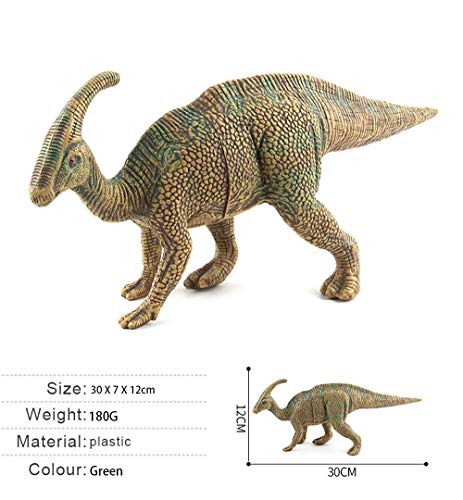 Sipobuy Juguetes de Dinosaurio Parasaurolophus, Modelo de Dinosaurio estático Grande, para niños, niños, Verde