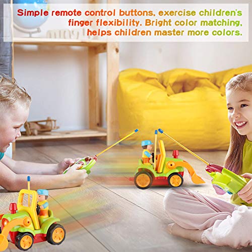 Sirecal Coches Teledirigidos para Niños Pequeños con Música y Luz Juguetes de Racer Coche de Carreras Control Remoto Regalo de Cumpleaños para Niños Niñas Bebés