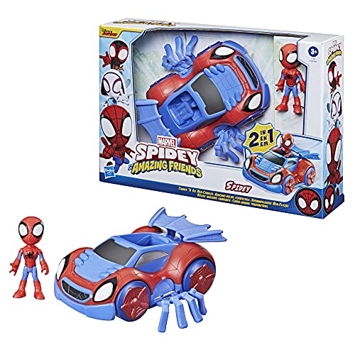 SPIDEY AND HIS AMAZING FRIENDS Marvel Change 2 IN 1 Web Crawler, F1944