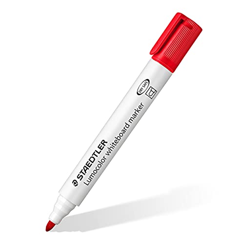 STAEDTLER 351WP8 Rotuladores para pizarra blanca Lumocolor, inodoro, secado rápido y recargable, paquete de 8 unidades, Multicolor