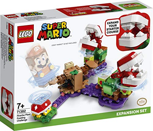 Steinchenwelt Super Mario 71360 aventuras con Mario - Set de iniciación + desafío de plantas Piranha 71382