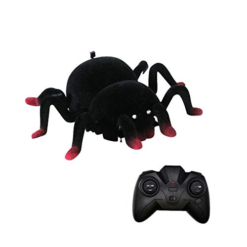 succeedw Araña Tarántula Alta Simulación Control Remoto por Radio Vehículo Coche Juguete Eléctrico para Halloween Fiesta De Navidad Decoración Cumpleaños Vacaciones April Fool Bromas