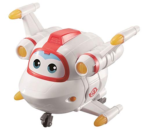 SUPER WINGS Transforming Astro – Avión de Juguete Convertible de 12 cm y Figura de Robot – Figura y Robot transformable de la Serie Animada Super Wings