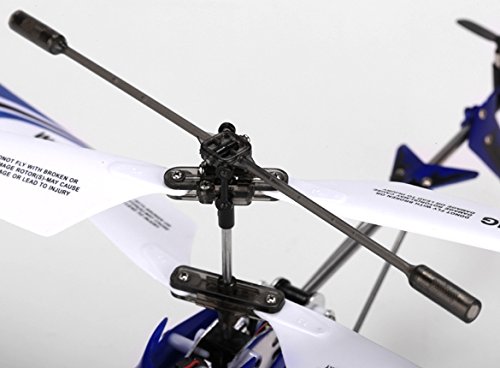 Syma S107G Helicóptero RC de metal con 3 canales y mando a distancia Azul