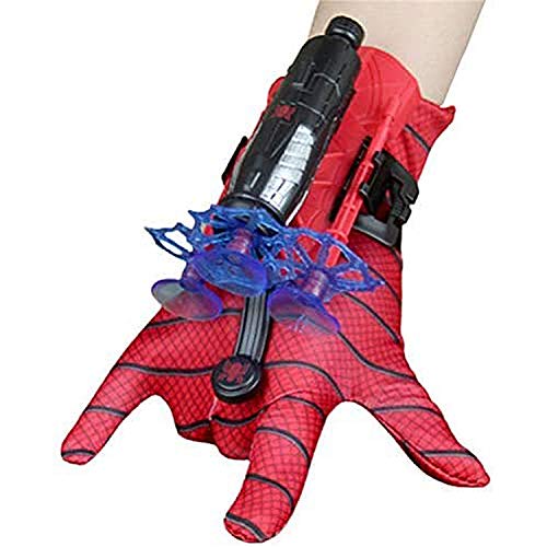 T-XYD Guante Lanzador para Spider-Man Juguete de muñeca Power Moves Web Shooter Lanzador de Spider-Man Cosplay Web Blast para niños Hero Party