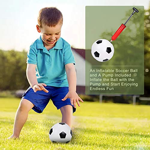 Tacobear Fútbol Niños Juguetes Recargable Flotante Balón de Fútbol Pelota de Aire con Luces LED Hover Hockey Interior Exterior Juegos para Niño 3 4 5 6 7 8 9 10 11 12 Años Regalos Cumpleaños