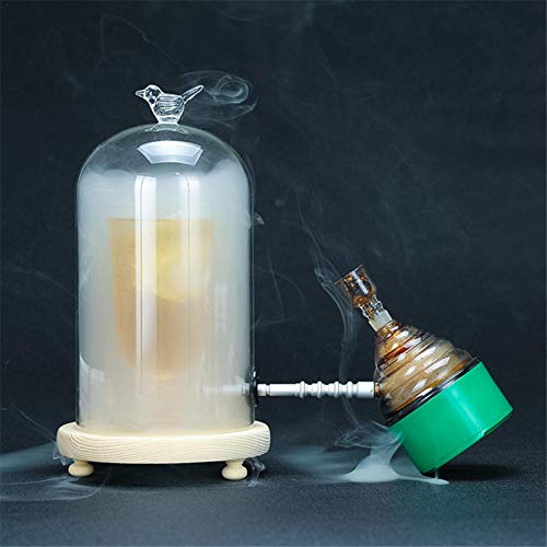 tanbea-ES N/P Pistola de Humo para cócteles Fumador de cócteles Rociador de Agua de Burbujas Molecular portátil Duradero para Bar Cocina Burbuja líquida Boca de Burbujas Rociador de Humo