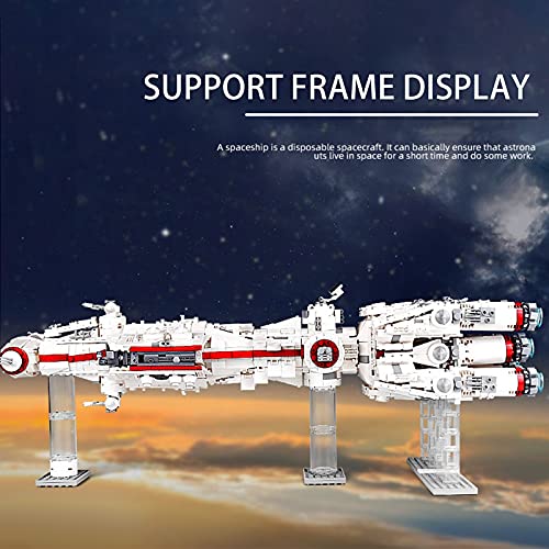 Technic Spaceship Bricks Model, Mold King 21003, 2905 Piezas Grande UCS Starcruiser MOC Abrazadera Bloques de construcción Juego de construcción Compatible con Lego Spaceship,62 * 20 * 12cm