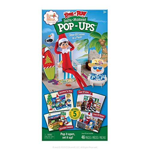 The Elf on the Shelf Scout Elves at Play Insta-Moment Pop-Ups (5 Pack) Series 1 (Scout Elf Not Included) | Elf on a Shelf Christmas Accessories, Ideas and Props for Kids and Adults