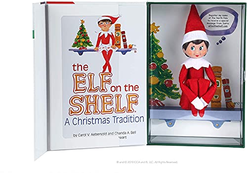 The Elf on the Shelf Tradición de Navidad | Duende en el estante Niño y niña, tono claro, ojos azules | PACK DOBLE | Elfos de Navidad