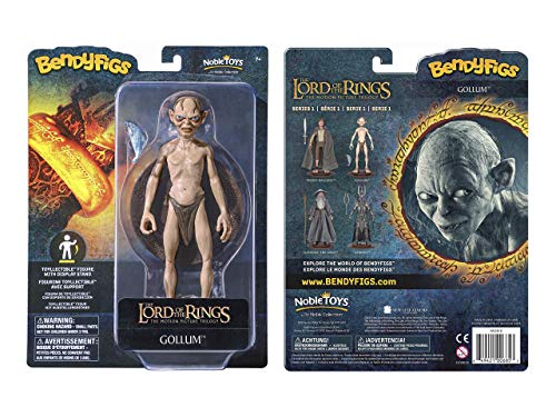 The Noble Collection Figura Bengyfigs El Señor de los Anillo Gollum, Color Mehrfarbig, One Size (NN2818)
