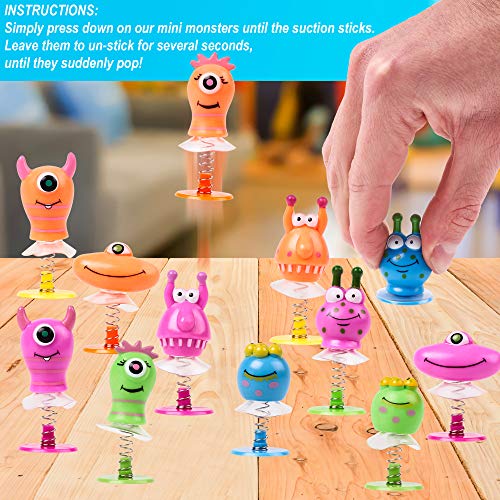 THE TWIDDLERS - 36 Juguetes de Monstruos Saltarines para Niños: Piñata, Regalos,Premios y Cumpleaños Infantiles/ Ideal para Bolsas de Fiesta