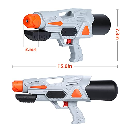 TINLEON Water Gun Soaker Toy: Water Blaster Super Squirt 580cc Regalos de Alta Capacidad de hasta 26 pies de Largo Alcance de Tiro para niños, Adultos, niños, niñas