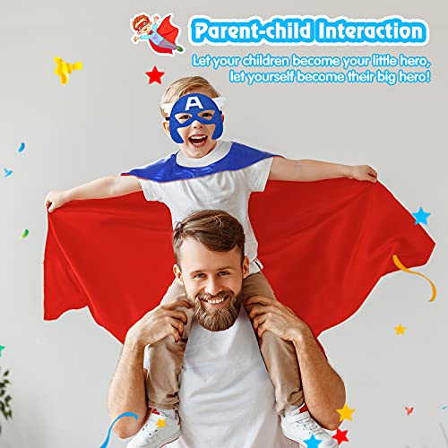 Tisy Regalo de Cumpleaños Niños Niñas 3-12 Años, Ropa de Superhéroe Juguetes para Niños Niñas de 3 -12 Años Disfraces de Superhéroe Regalo de Navidad Niño Niñas 3-12 Años