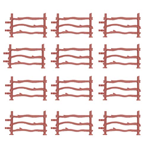 TOYANDONA 60 Unids Corral Accesorios de Panel de Cercado Conjunto de Paneles de Cerca de Plástico Juguete de Cerca para Niña Niño Juguetes de Granja