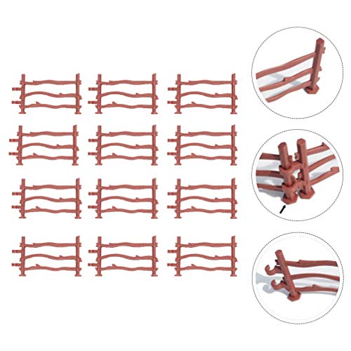 TOYANDONA 60 Unids Corral Accesorios de Panel de Cercado Conjunto de Paneles de Cerca de Plástico Juguete de Cerca para Niña Niño Juguetes de Granja