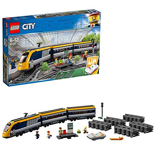 Tren Pasajeros City 60197 Construcciones, juguete compatible con Lego