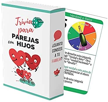 |Trivia Parejas con Hijos Edición Mejorada | Especial Familias | Juego Familiar Muy Divertido |250 Preguntas para familias llenas de Bulos, Retos y Verdades