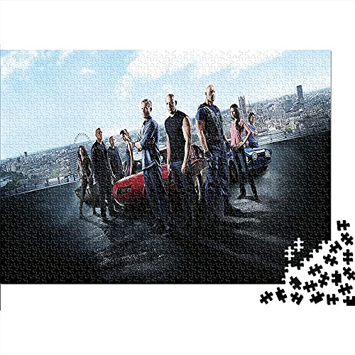 TTbaoz Mini Rompecabezas de 1000 Piezas para Adultos Fast & amp; Furious (dificultad Alta) Relax Jigsaw Puzzle Brain Challenge Jigsaw Puzzle Toys 38x26cm