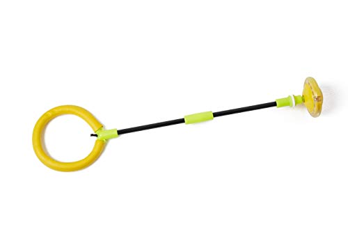 U/B Pelota de saltar plegable con anillo en el tobillo para niños, juguete para rebotar fitness