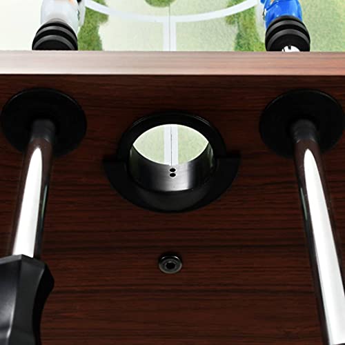 vidaXL Futbolín de Acero 60 kg 140x74,5x87,5 cm Marrón Equipos Juegos Interior