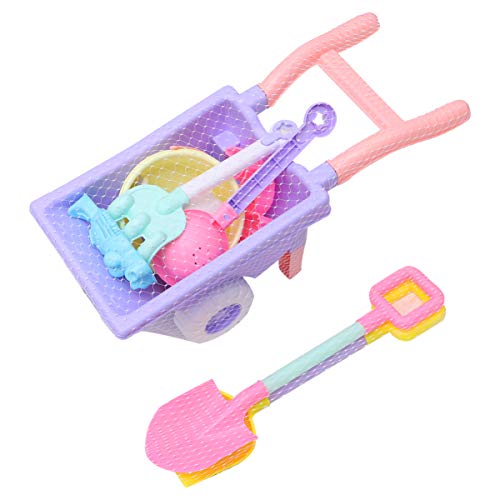 VILLCASE Juego de 9 Piezas de Arena de Playa para Niños Juguete de Rastrillo de Arena Juguete de Carrito de Arena Juguetes de Playa para Niños