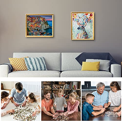 Vimzone Puzzle de 1000 Piezas para Adultos- Venado Sika, Juego de Rompecabezas para Adultos, Impossible Rompecabezas, Puzzles de Piso de Impresión de Alta Definición Multicolor