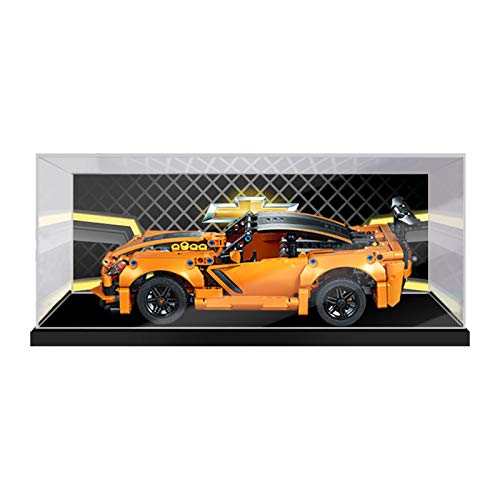 Vitrina de Acrílico para Lego 42093 Technic Chevrolet Corvette ZR1, Display Case Vitrinas para Colecciones Modelismo (Solo Vitrina)