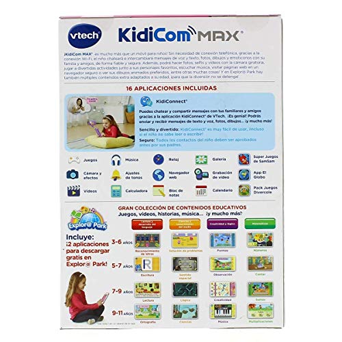 VTech Dispositivo multifunción Kidicom MAX, Color Rosa (3480-169557)
