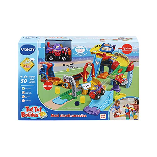VTech - Tut Tut Bolides Maxi Circuit Cascadas Circuito Coche Interactivo - 1/5 años - Versión FR