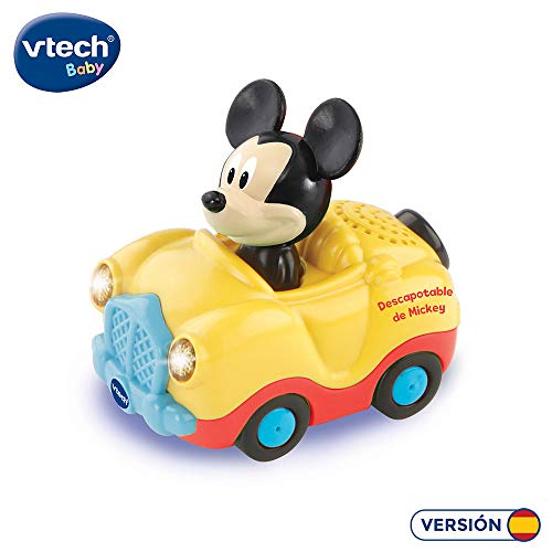 VTech - Tut Tut Bólido Disney Descapotable de Mickey, Multicolor (TTB Coche Descapotable de Mickey.)