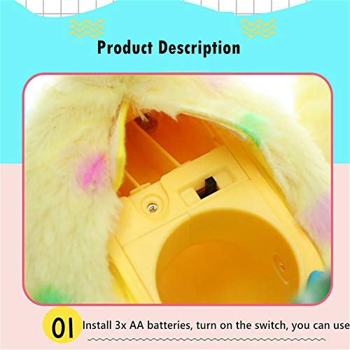 Washranp Gallina Que Pone Huevos De Peluche, Pollo, Juguete De Peluche, Dibujos Animados Musicales para Niños