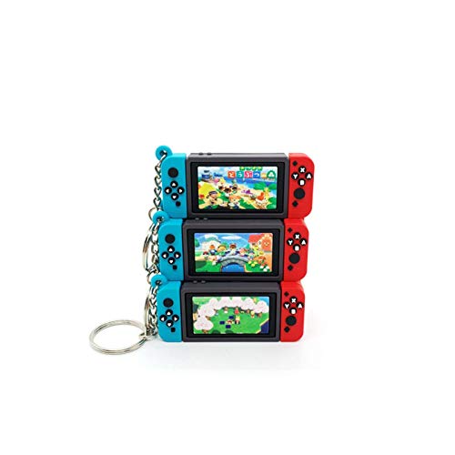 WDam Switch Game Machine Llaveros Animal Crossing Llaveros Accesorios de Moda Colgantes con Forma Linda Llavero de niño, New1