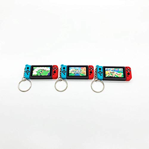 WDam Switch Game Machine Llaveros Animal Crossing Llaveros Accesorios de Moda Colgantes con Forma Linda Llavero de niño, New1