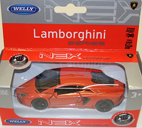 Welly Nex Modelo de coche Lamborghini Aventador LP700-4 naranja no. 43643