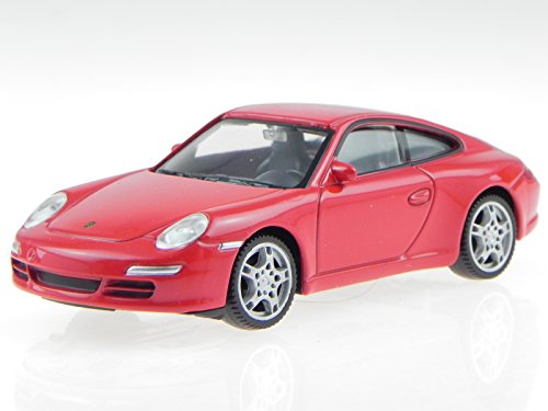 Welly Porsche 911 997 Carrera S Rot Modellauto 1:43