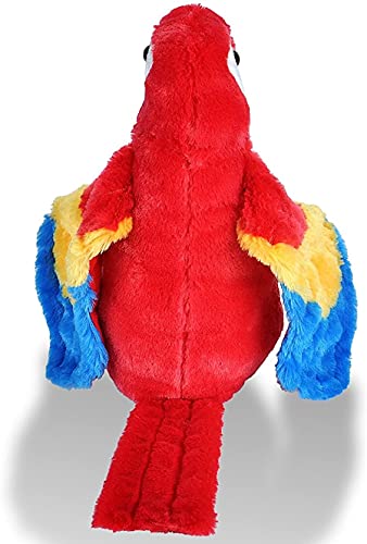 Wild Republic-12249 Peluche Guacamayo Macao Cuddlekins, Color Rojo (12249)