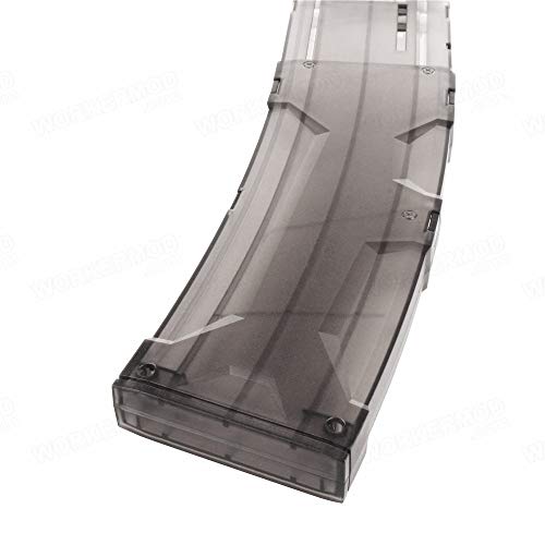 WORKER 22 dardos AK Style B Type Clip de repuesto para Nerf N-Strike Elite Toy Color Transparente Negro