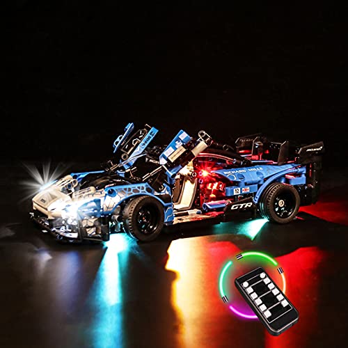 WXFN Kit De Iluminación LED para Lego TECHNIC MCLAREN Senna GTR - Compatible con Lego 42123 Bloques De Construcción Solamente - LOS BLOQUILLOS DE CONSTRUCCIÓN (VERSIÓN DE Control Remoto)