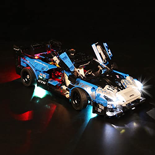 WXFN Kit De Iluminación LED para Lego TECHNIC MCLAREN Senna GTR - Compatible con Lego 42123 Bloques De Construcción Solamente - LOS BLOQUILLOS DE CONSTRUCCIÓN (VERSIÓN DE Control Remoto)
