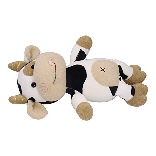Xirfuni Peluche de Becerro, ecológico 3 tamaños Diferentes Disponibles Hermoso y práctico Juguete de Peluche de Vaca, Seguro para niños Regalo de cumpleaños Niños y niñas(40cm)