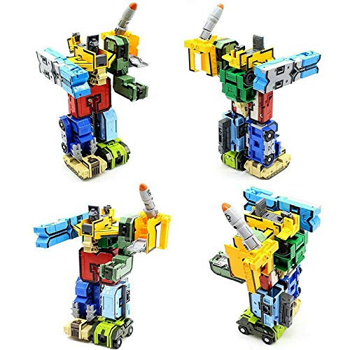 Yangers números del Alfabeto Transformers Robot matemáticas Juguetes educativos construcción de Edificios Rompecabezas vehículo Modelo Militar Tanque misil helicóptero de Combate