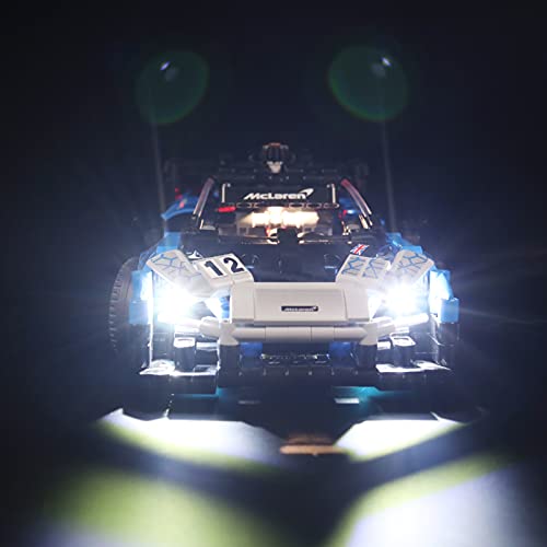 YBLOC Kit De Iluminación LED para Lego 42123 Technic Mclaren Senna GTR, Coche De Juguete, Espectáculo De Luces Compatible con Lego 42123 (No Incluye El Juego Lego)