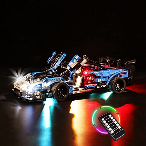 YBLOC Kit De Iluminación LED para Lego 42123 Technic Mclaren Senna GTR, Coche De Juguete, Espectáculo De Luces Compatible con Lego 42123 (No Incluye El Juego Lego)
