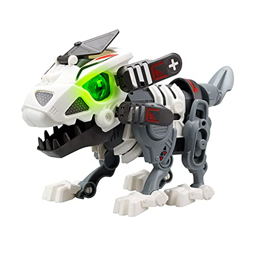 YCOO Robot Dinosaurio en su Huevo para Construir 22 cm-Mega Biopod-Efectos sonoros y Luminosos-Juguete Infantil-A Partir de 5 años, Multicolor (Silverlit 88091)
