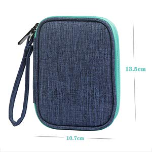 YSAGi Juego de Cartas Compatible con Bolsa UNO,Espacio para Hasta 150 Tarjetas, Paño Suave,Impermeable, Protección Completa-No Incluye Tarjetas (Azul)