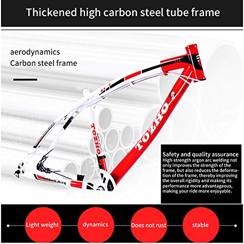YUCHEN- Bicicleta, 24 pulgadas, bicicleta de montaña, tenedor Suspensión, Bicicleta for adultos, Bicicletas for niños y niñas Bicicleta Variable Variable Amortiguador Atresación de choques Alto Carbon