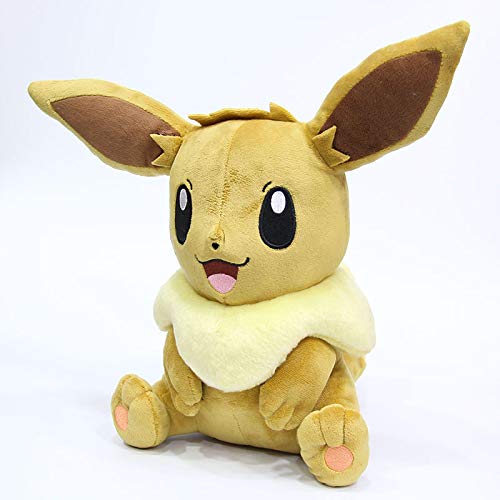 yunding Anime Pokemon Cute Eevee Juguetes De Peluche Suave Relleno 30Cm Muñeca Let's Go Game Pokemon Monster Eevee Almohada De Felpa De Algodón para Niños
