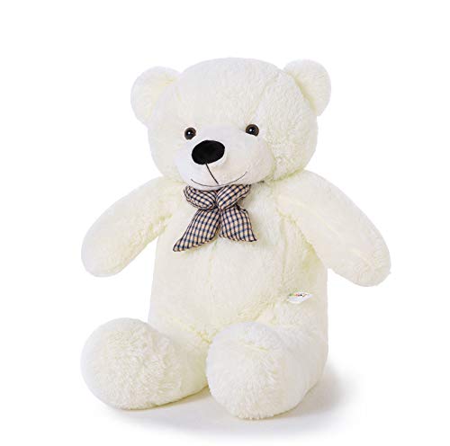 YunNasi Gigante Teddy Oso de Peluche Animal de Felpa Osito Suave Grande Blanco 120 cm
